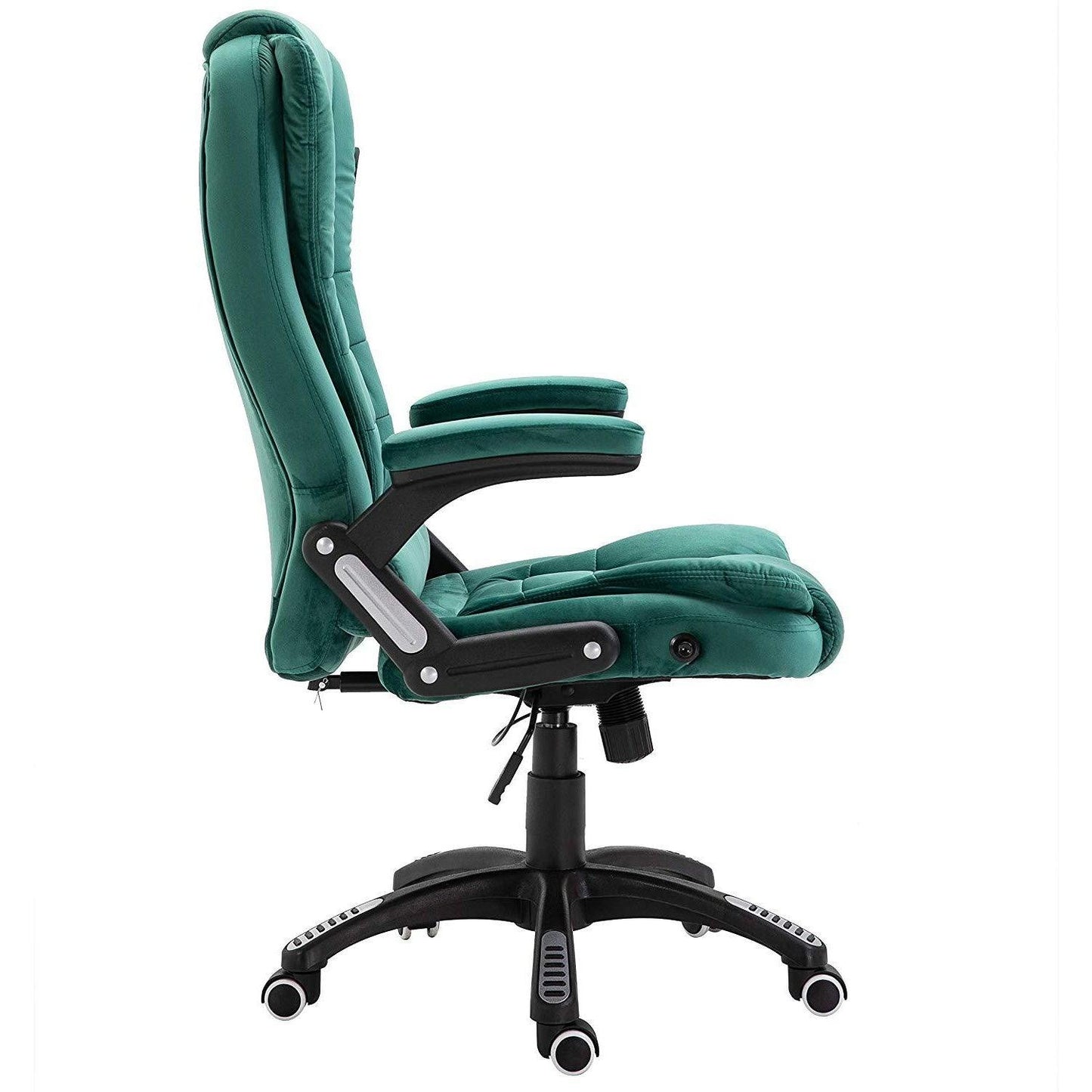 Fauteuil de bureau inclinable standard, extra-rembourré, velours vert