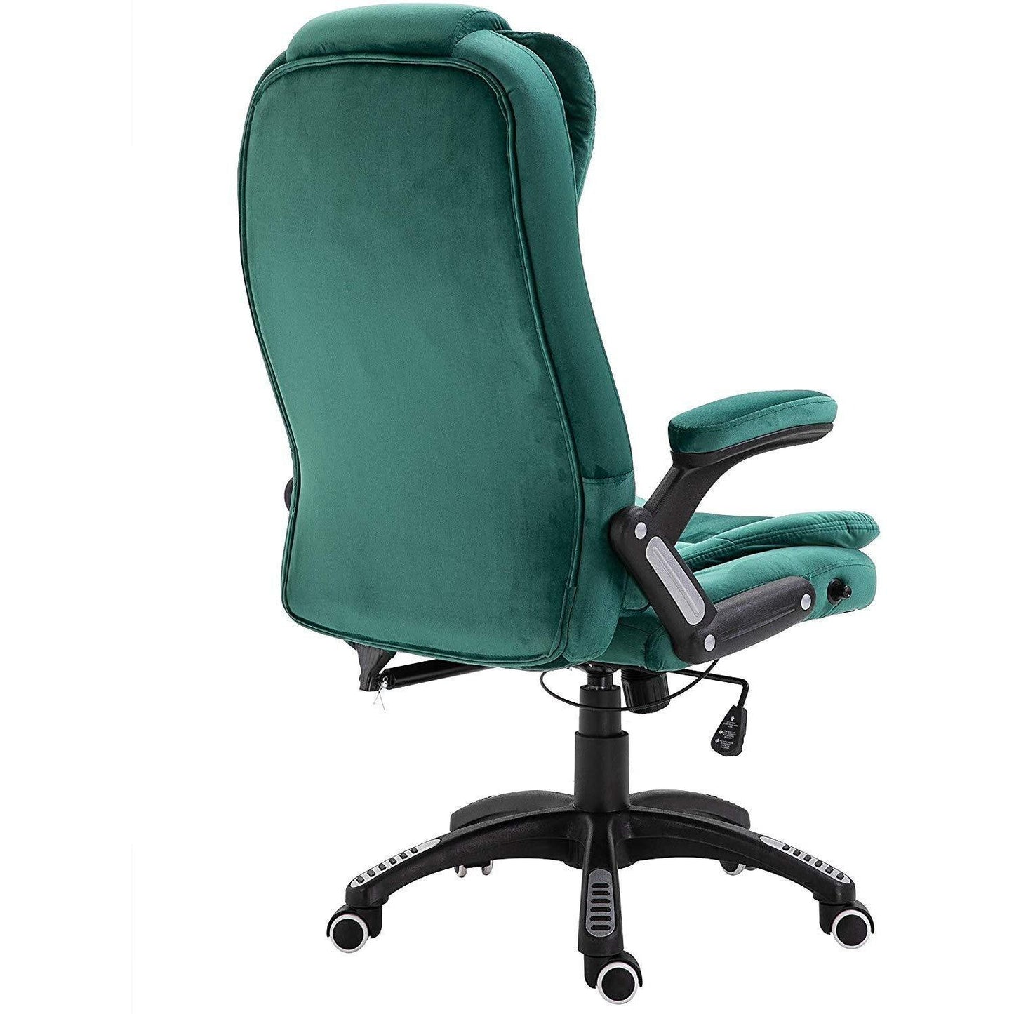 Fauteuil de bureau inclinable standard, extra-rembourré, velours vert
