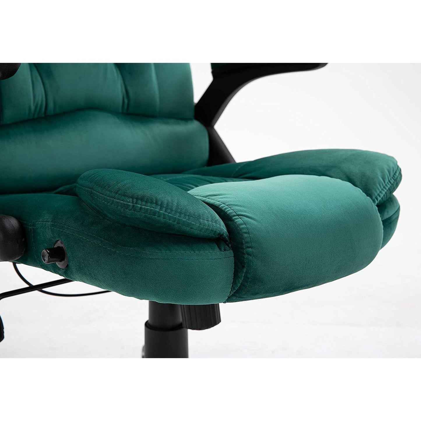 Fauteuil de bureau inclinable standard, extra-rembourré, velours vert