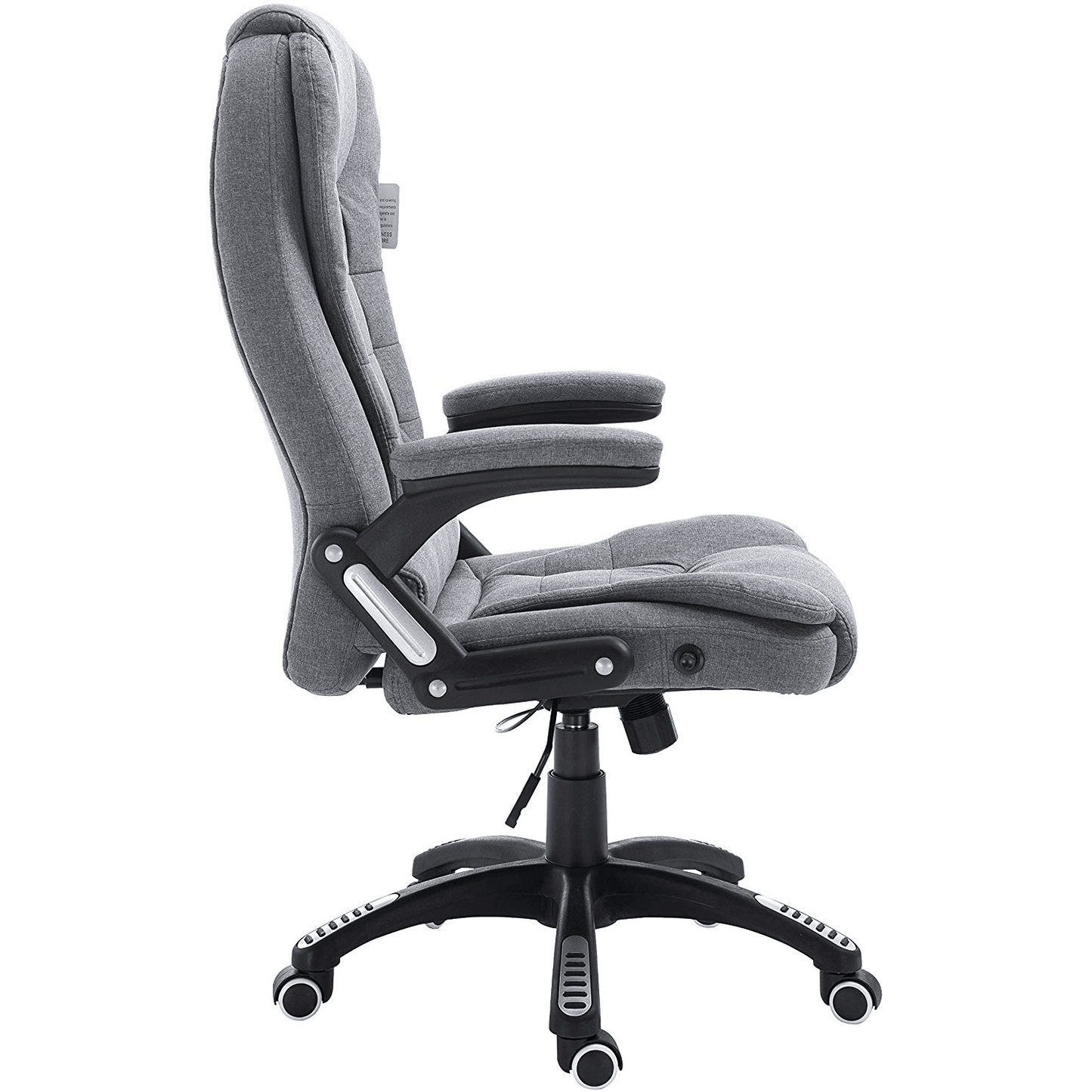 Fauteuil de bureau inclinable standard, rembourré et extra-rembourré, tissu gris MO17