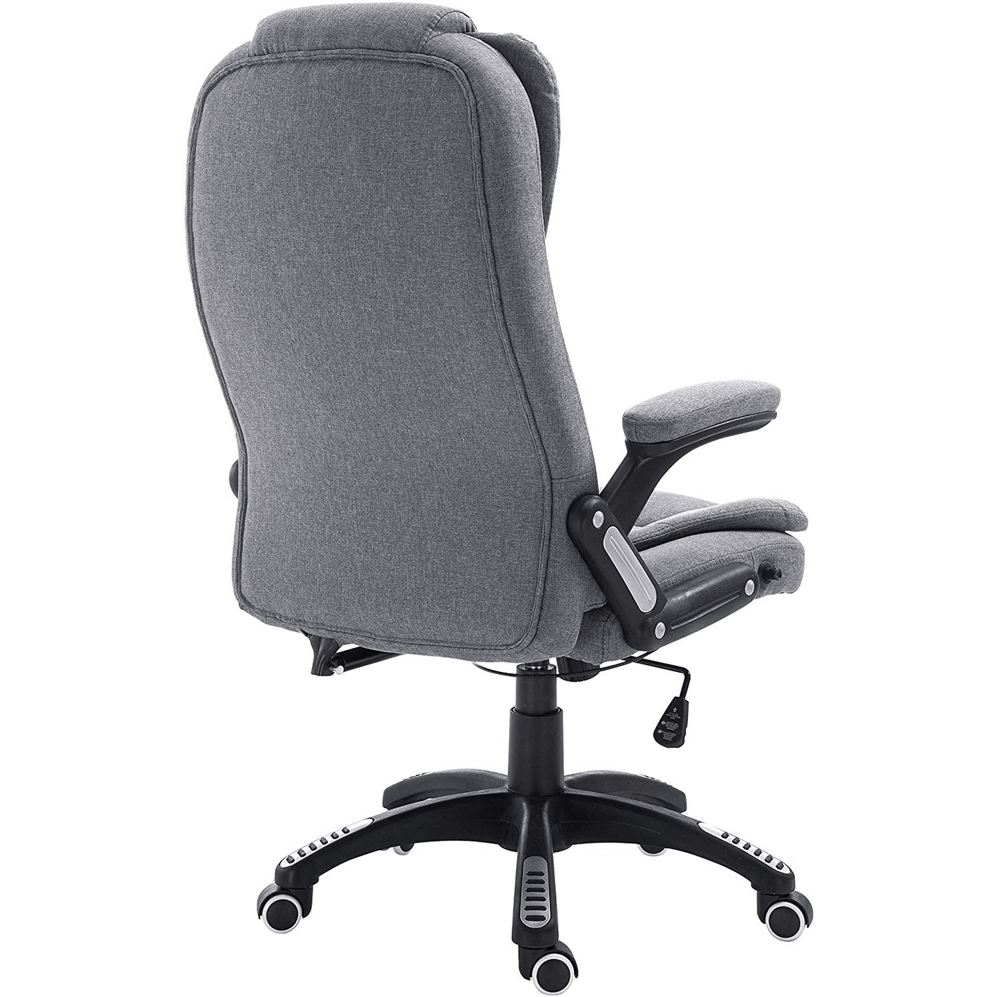 Fauteuil de bureau inclinable standard, rembourré et extra-rembourré, tissu gris MO17