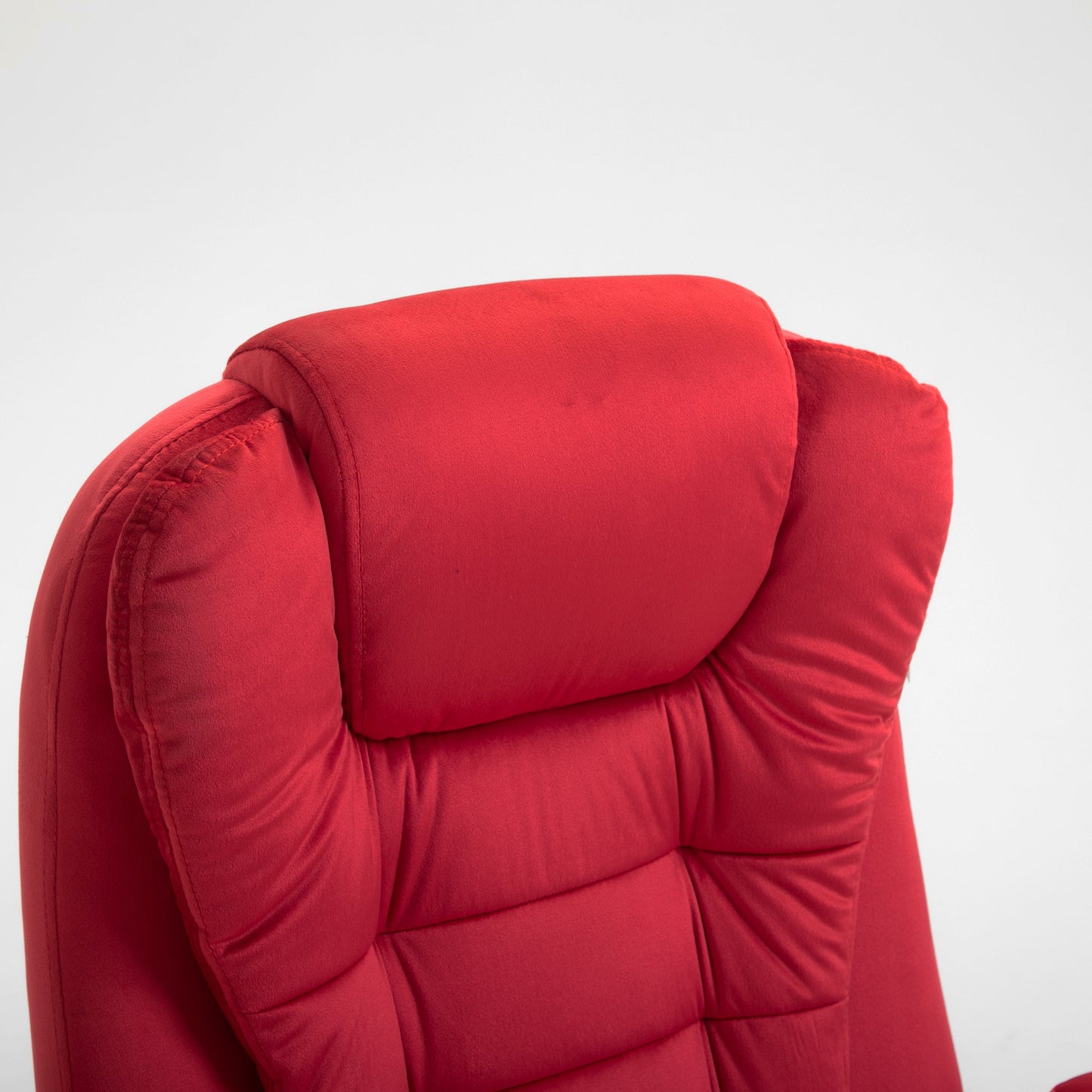 Fauteuil de bureau inclinable standard, extra-rembourré, velours rouge MO17