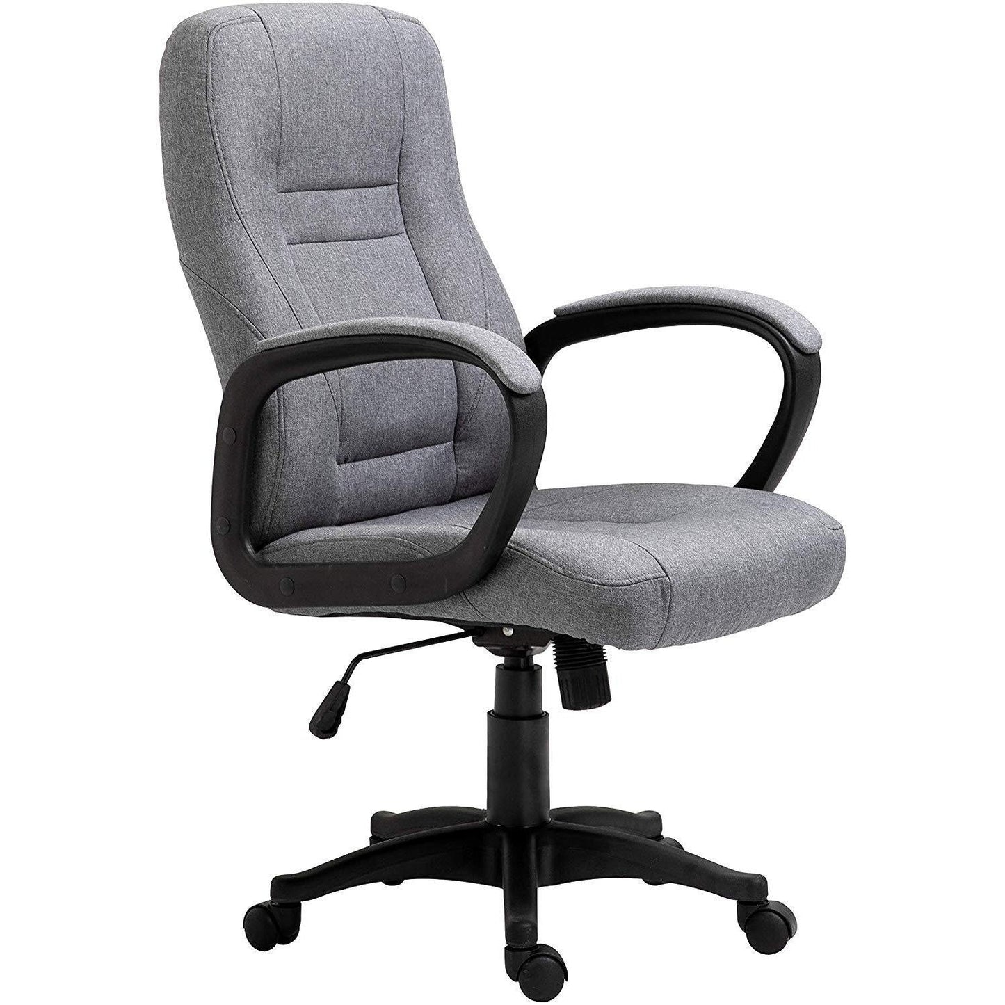 Chaise de bureau pivotante MO19 en tissu gris