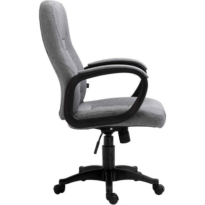 Chaise de bureau pivotante MO19 en tissu gris