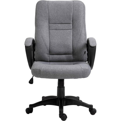 Chaise de bureau pivotante MO19 en tissu gris