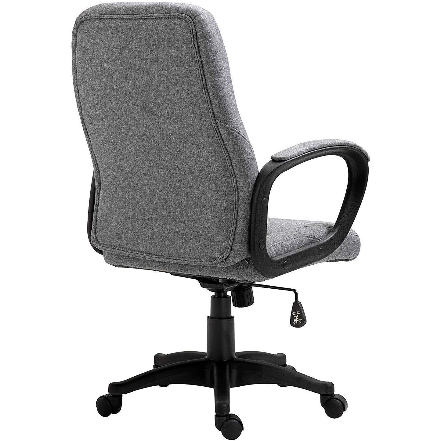 Chaise de bureau pivotante MO19 en tissu gris