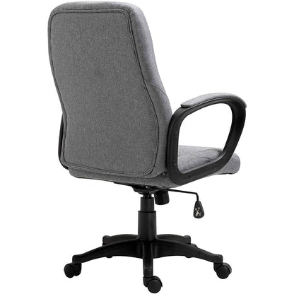 Chaise de bureau pivotante MO19 en tissu gris