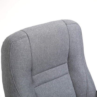 Chaise de bureau pivotante MO19 en tissu gris