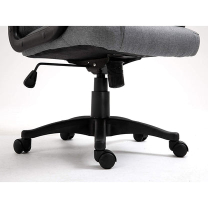 Chaise de bureau pivotante MO19 en tissu gris