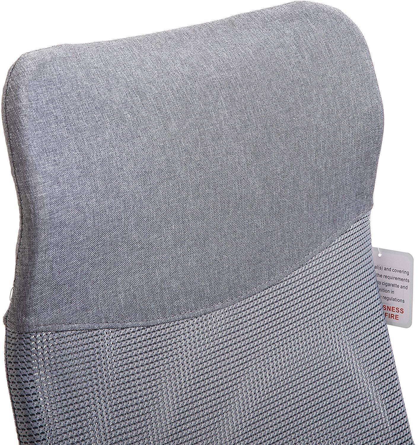 Chaise de bureau pivotante à dossier haut en tissu maillé, MO57 Gris