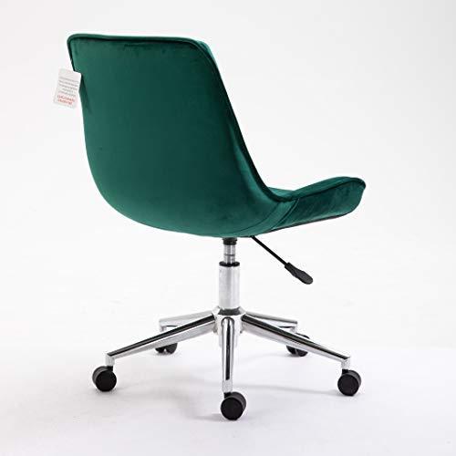 Chaise pivotante Cala Vintage en velours vert pin