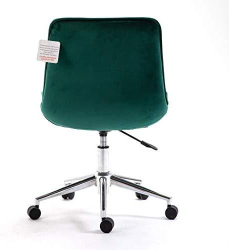 Chaise pivotante Cala Vintage en velours vert pin