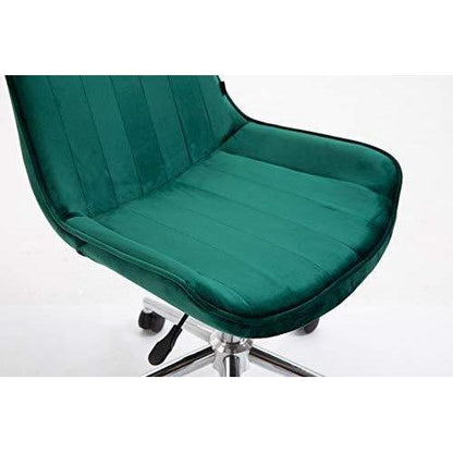 Chaise pivotante Cala Vintage en velours vert pin
