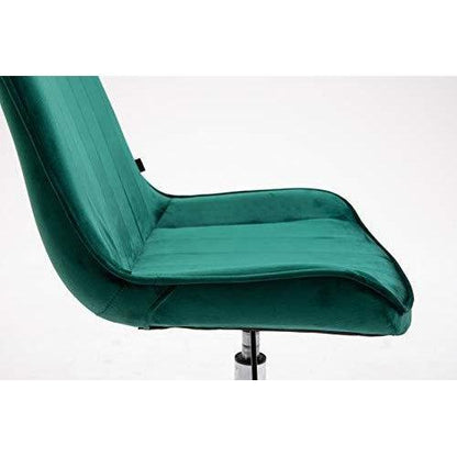 Chaise pivotante Cala Vintage en velours vert pin