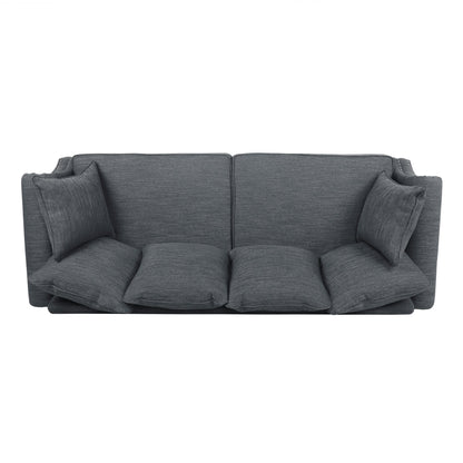 Canapé 3 places Manbow en tissu avec coussin et bordure cloutée par Christopher Knight Home