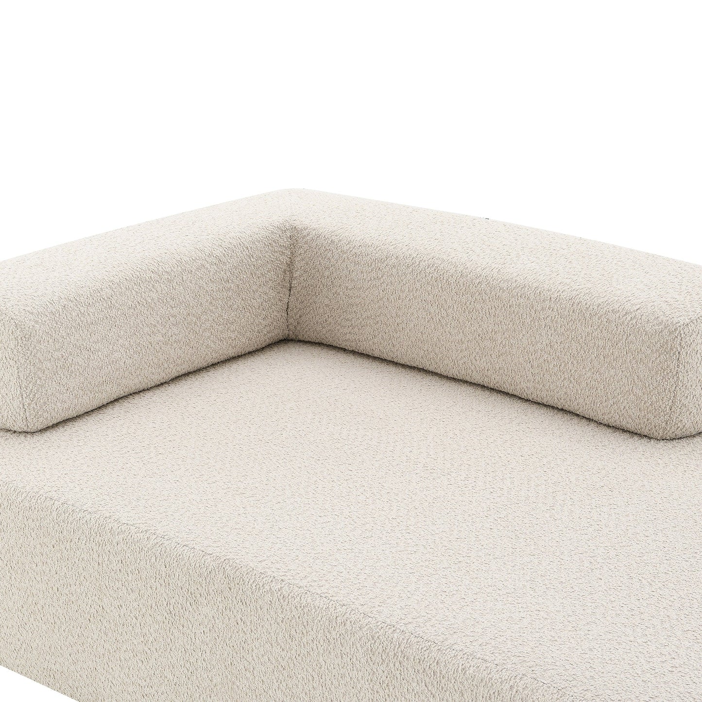 Canapé de sol moderne convertible compressé, cadre de salon pour canapé modulaire sectionnel surdimensionné en forme de U