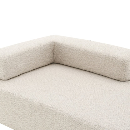 Canapé de sol moderne convertible compressé, cadre de salon pour canapé modulaire sectionnel surdimensionné en forme de U