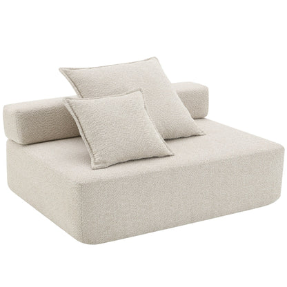 Canapé convertible moderne en U, cadre causeuse pour canapé modulaire sectionnel surdimensionné