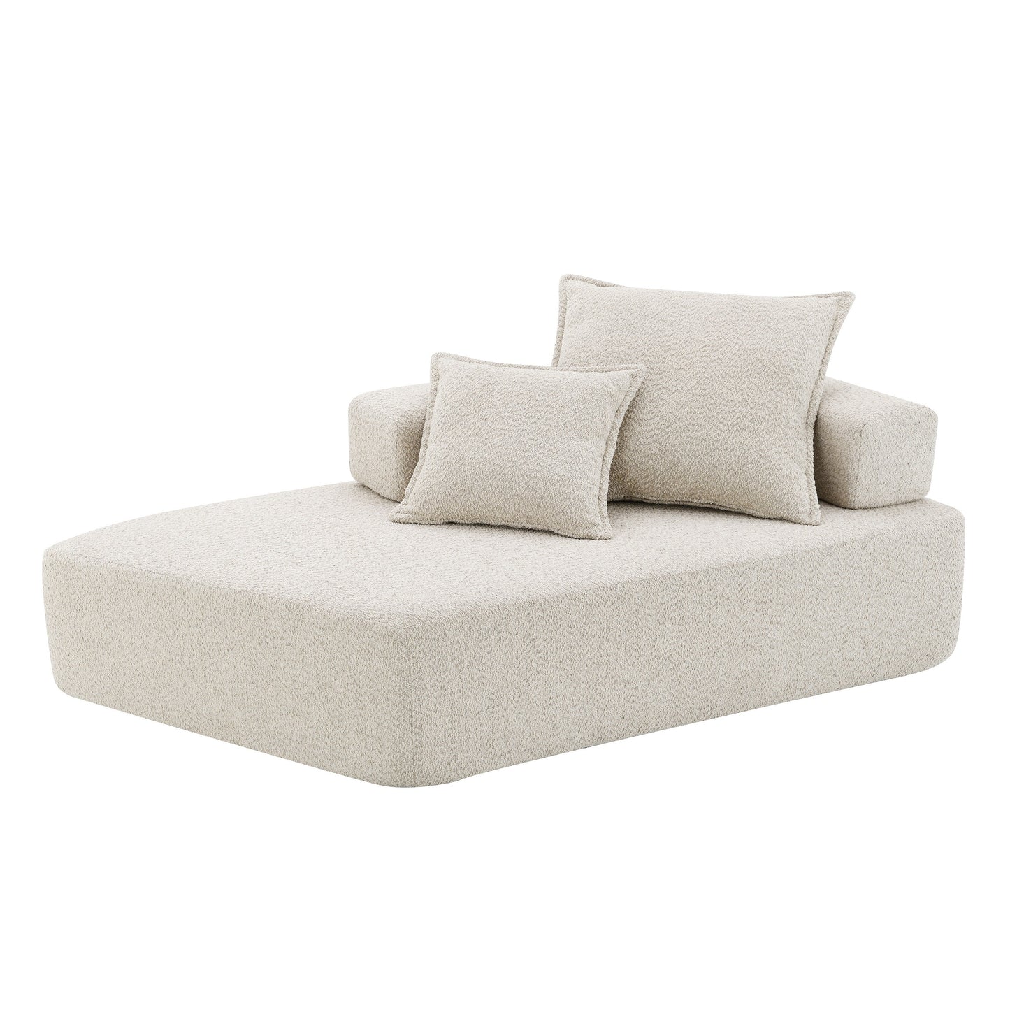Canapé de sol moderne convertible compressé, cadre de forme spéciale pour canapé modulaire sectionnel en U surdimensionné