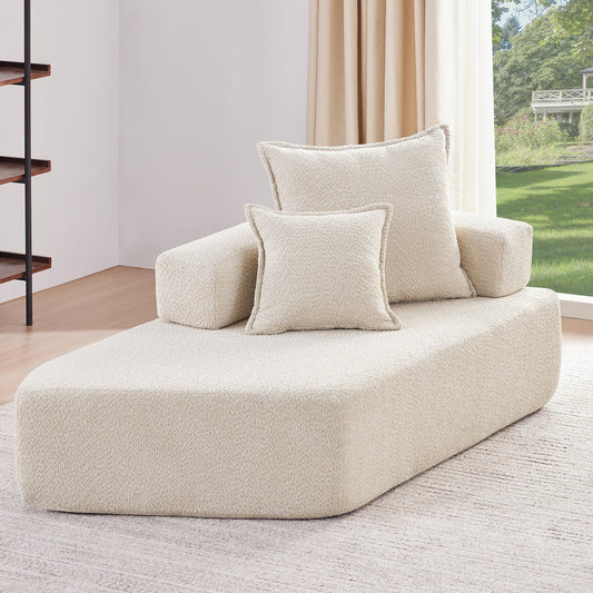 Canapé de sol moderne convertible compressé, cadre de forme spéciale pour canapé modulaire sectionnel en U surdimensionné