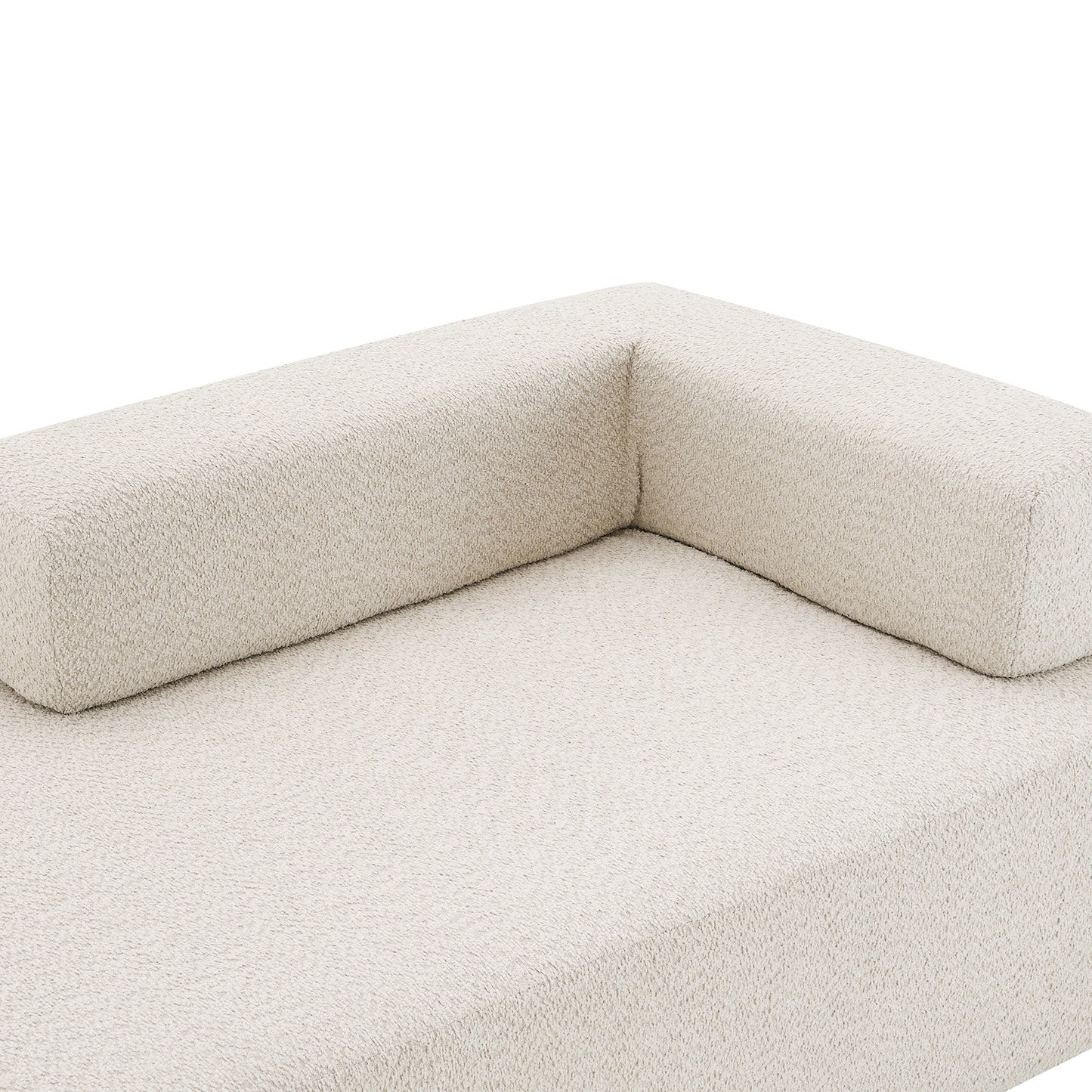 Canapé de sol moderne convertible compressé, cadre de forme spéciale pour canapé modulaire sectionnel en U surdimensionné