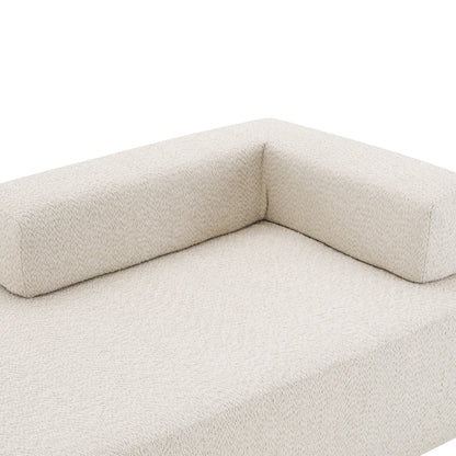 Canapé de sol moderne convertible compressé, cadre de forme spéciale pour canapé modulaire sectionnel en U surdimensionné