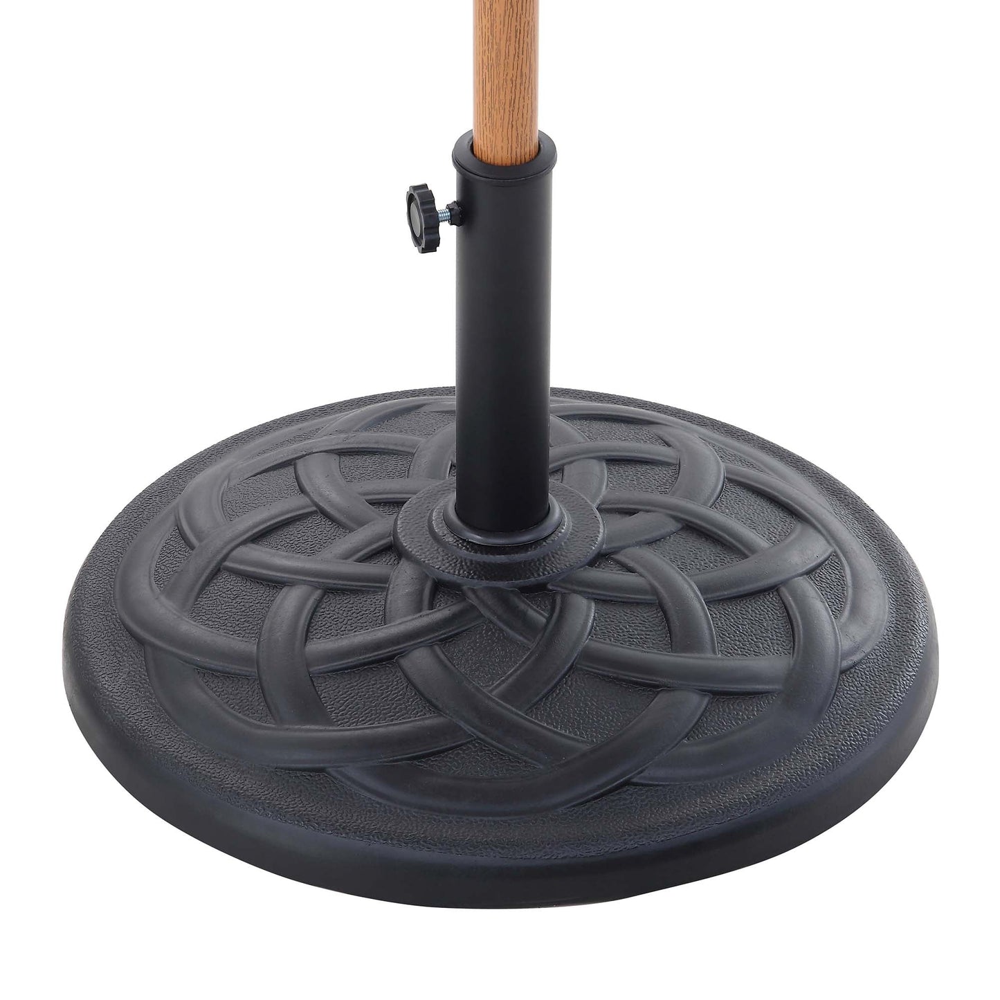Base de parasol solide de 42 lb, noire