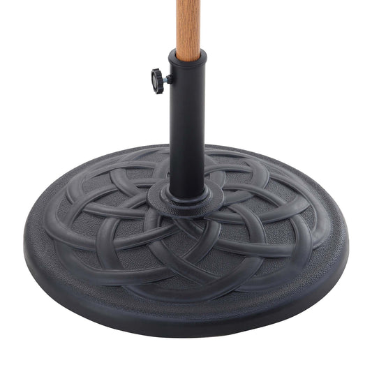 Base de parasol solide de 42 lb, noire