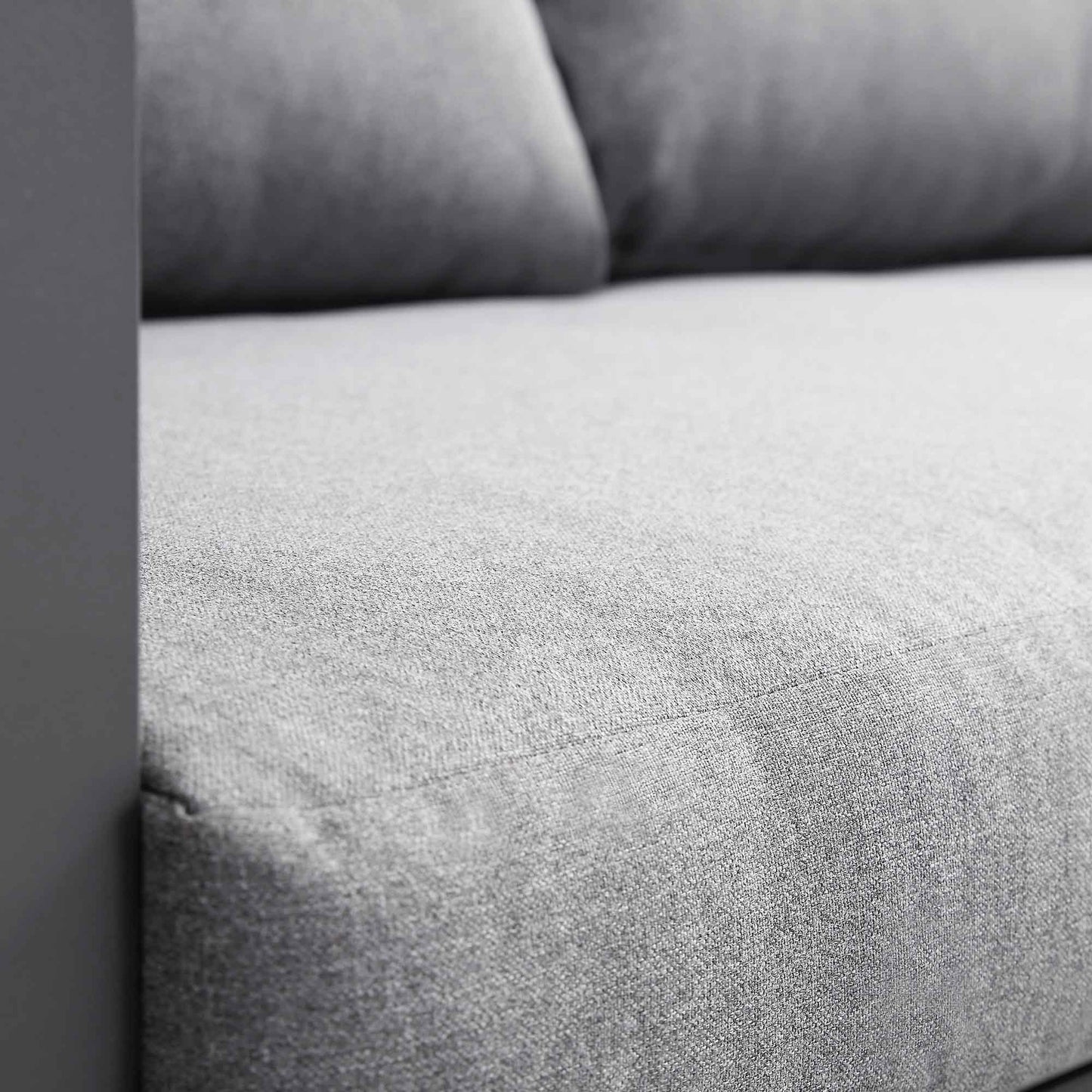 Ensemble de canapés d'angle Albany en aluminium avec dossier inclinable et table basse, gris