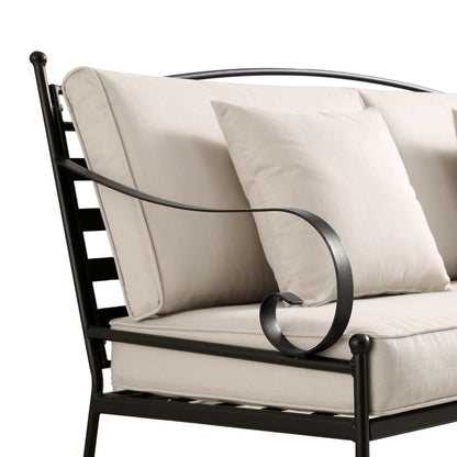 Ensemble de canapés en métal Haymes pour intérieur et extérieur avec table basse