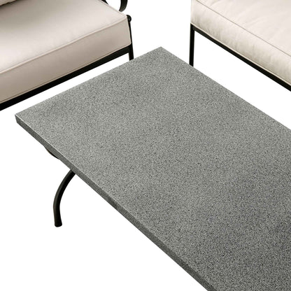 Ensemble de canapés en métal Haymes pour intérieur et extérieur avec table basse