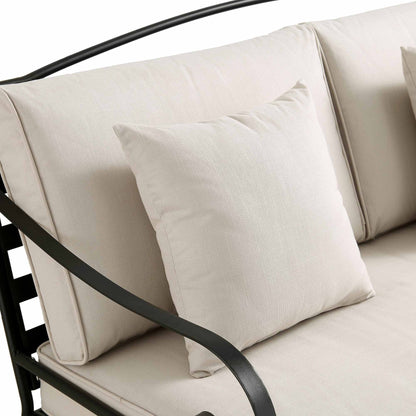 Ensemble de canapés en métal Haymes pour intérieur et extérieur avec table basse