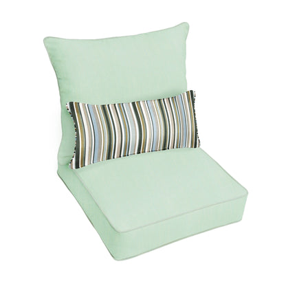 Ensemble de coussins de chaise et oreillers Oakley Sunbrella Solid pour intérieur/extérieur