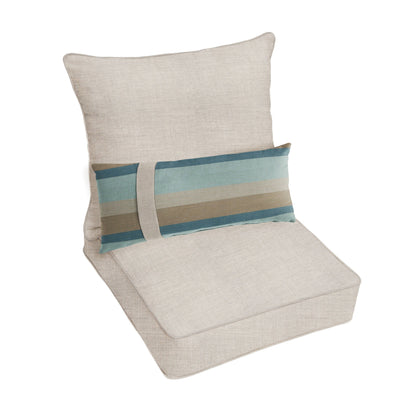 Ensemble de coussins de chaise et oreillers Oakley Sunbrella Solid pour intérieur/extérieur