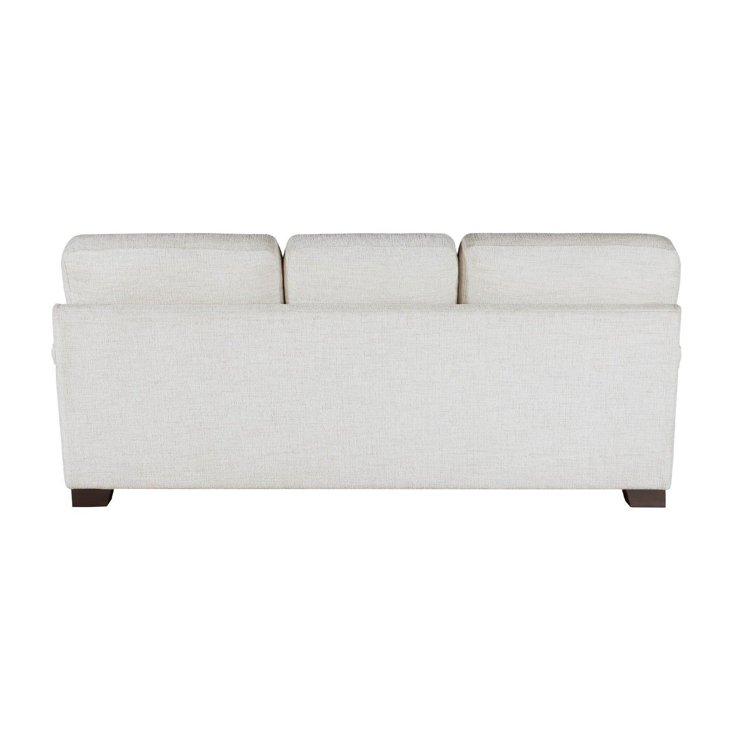 Canapé Osy avec 4 coussins décoratifs, 91 pouces, chenille ivoire douce