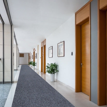 Tapis de couloir sur mesure pour intérieur/extérieur, 91 cm de large x longueur au choix, avec envers antidérapant en PVC