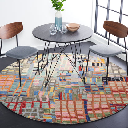 Tapis en laine abstrait bohème Aspen Anemone SAFAVIEH