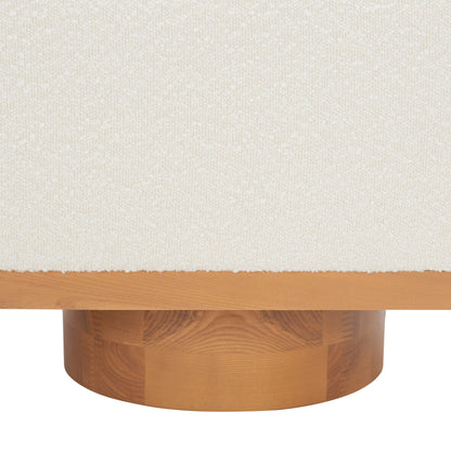 Banc de rangement SAFAVIEH Couture Sunneva Boucle - 155 cm L x 51 cm P x 48 cm H