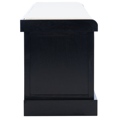 Banc de rangement SAFAVIEH Fiorello à 3 tiroirs avec coussin - 120 cm (L) x 38 cm (l) x 48 cm (H)