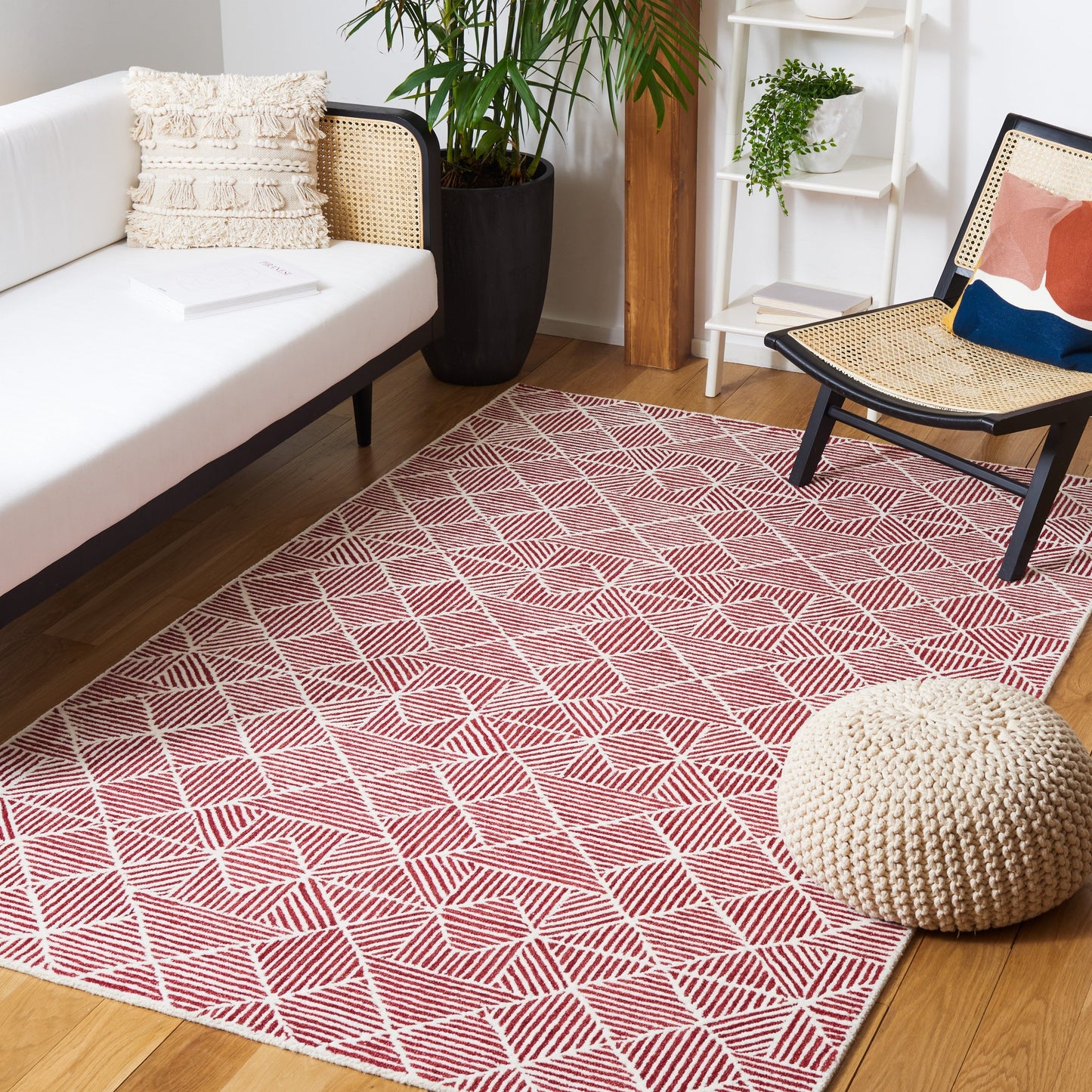 Tapis moderne en laine SAFAVIEH fait main, abstrait, Harmonna