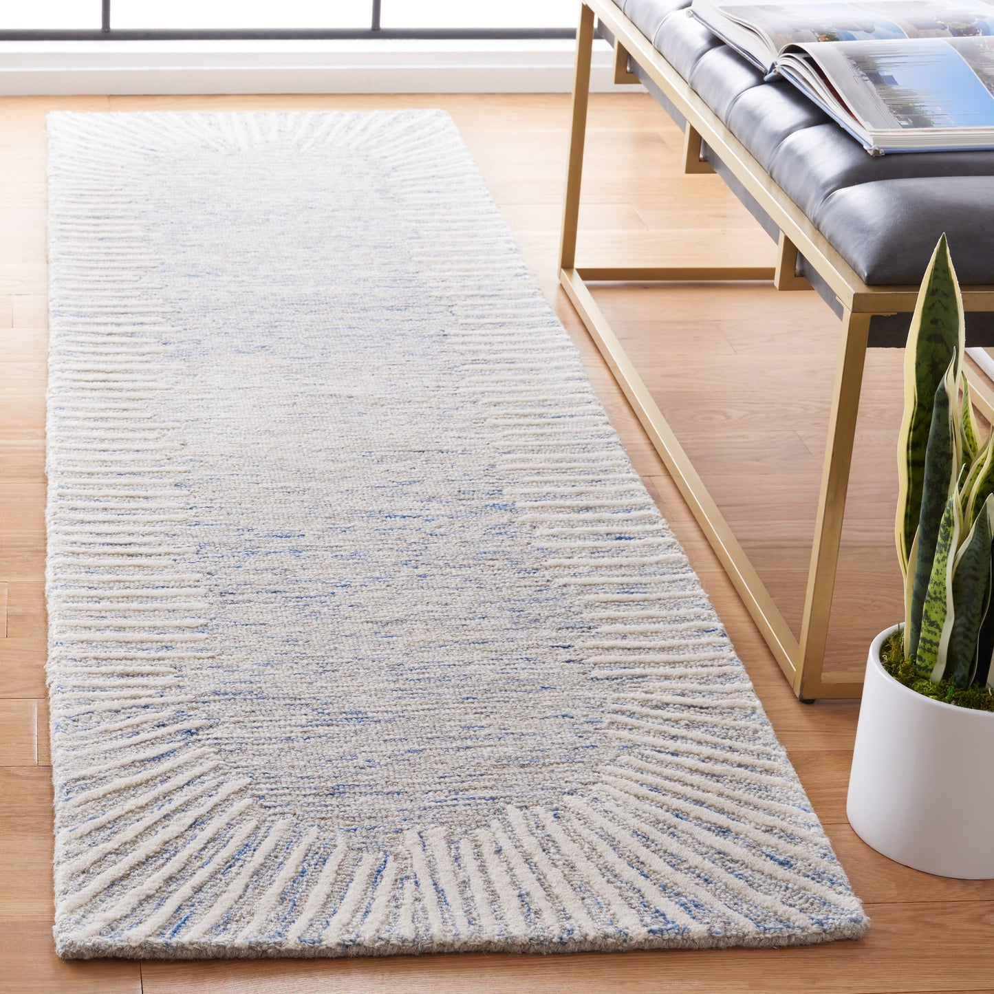 Tapis moderne en laine abstrait Sofoula fait main SAFAVIEH