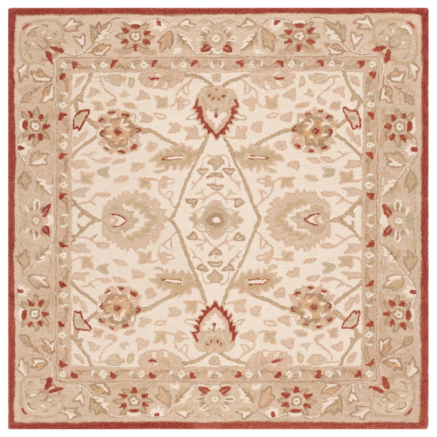 Tapis oriental traditionnel SAFAVIEH en laine filée à la main, Anatolie Renelle, fait main