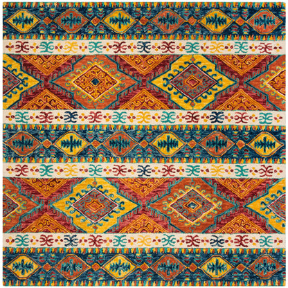 SAFAVIEH Tapis tribal en laine Aspen Geesche Boho fait à la main
