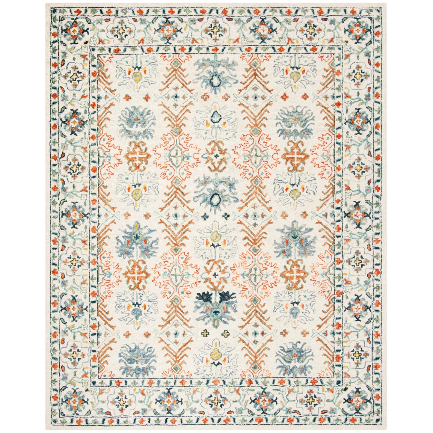 SAFAVIEH Tapis tribal en laine Aspen Gerjanne Boho fait à la main