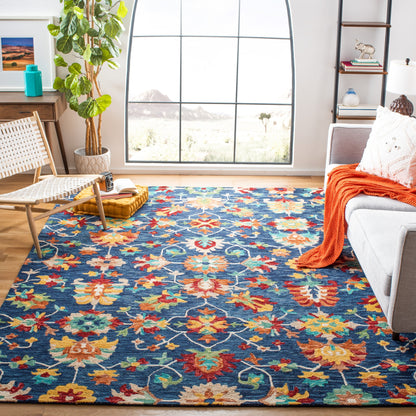 Tapis en laine Aspen Guldeniz Boho Tribal fait main SAFAVIEH