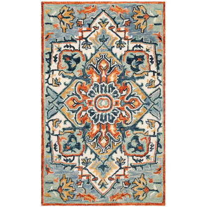 Tapis en laine Aspen Hagar Boho Medallion fait main SAFAVIEH