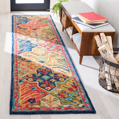 Tapis en laine Aspen Reemtdine Boho Tribal fait main SAFAVIEH
