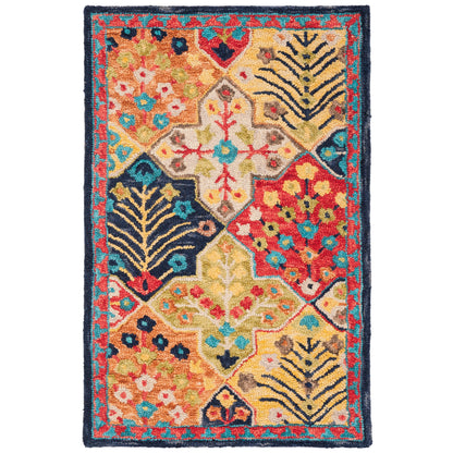 Tapis en laine Aspen Reemtdine Boho Tribal fait main SAFAVIEH