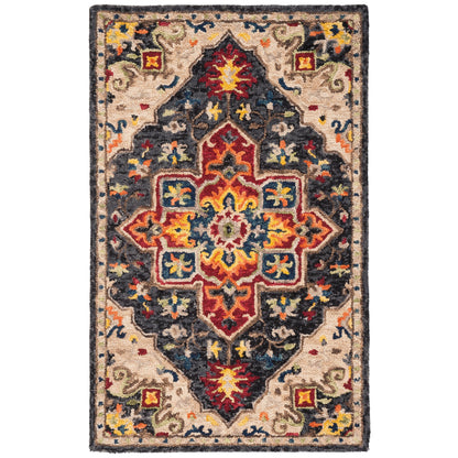 Tapis en laine Aspen Rosmarie Boho Tribal fait main SAFAVIEH