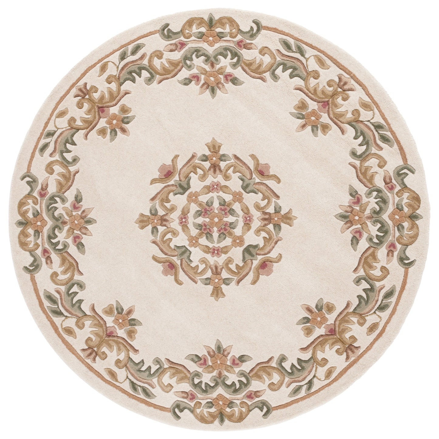 Tapis traditionnel en laine SAFAVIEH fait main, style Aubusson Hale.